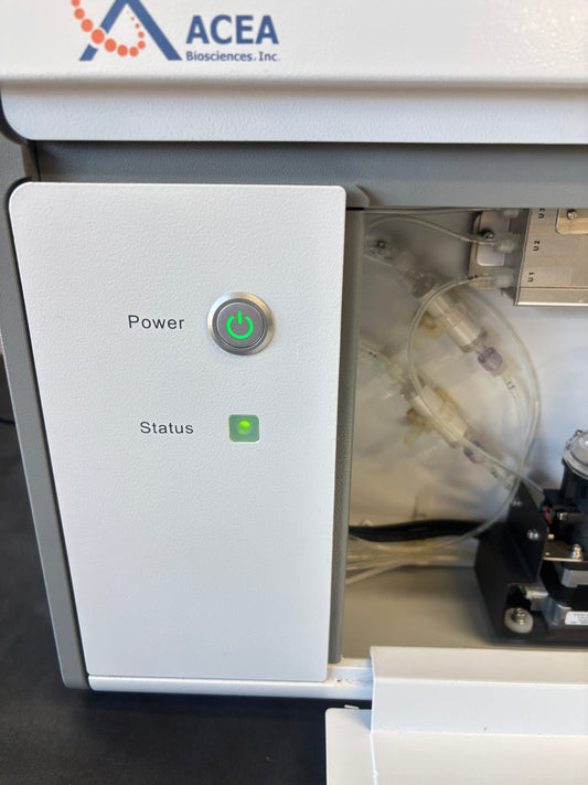 Lab equipment with ACEA Biologies Inc. branding on a white background