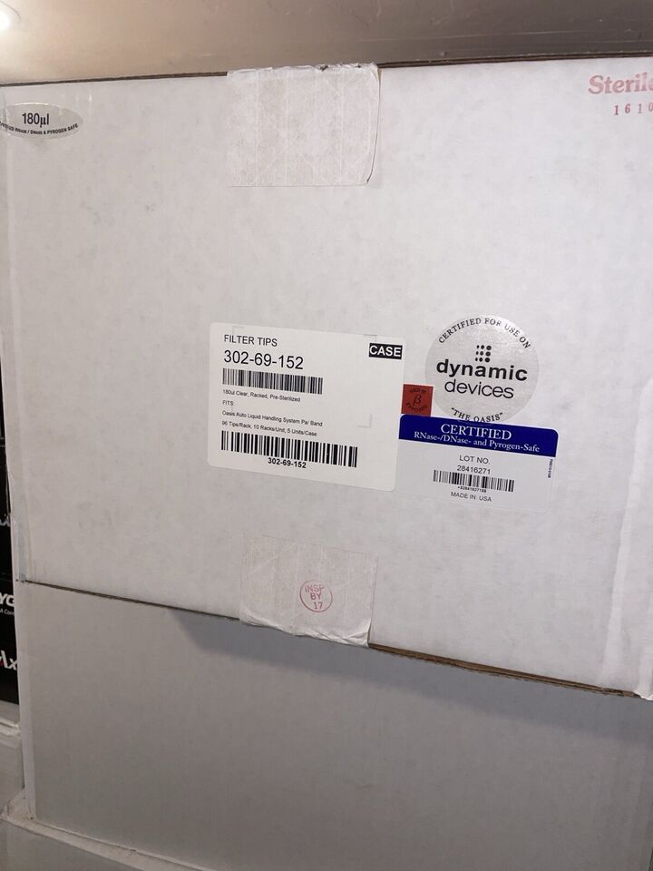 Puntas de pipeta Lynx Oasis estériles de 180 ul 302-69-152 (caja de 4800) de DYNAMIC DEVICES