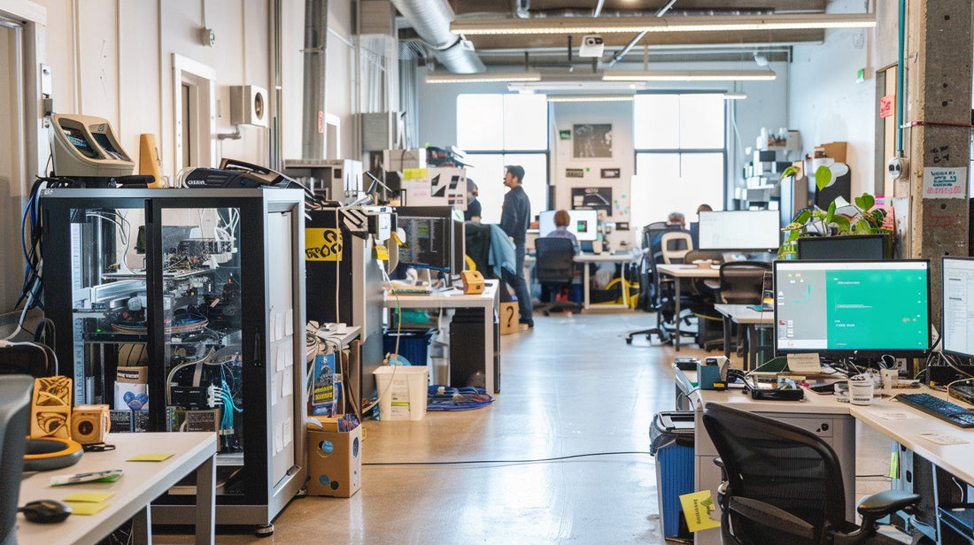 Professional laboratory equipment installation and decommissioning service technician in modern lab workspace