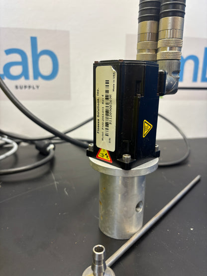 Mechanical component with visible branding on a dark background