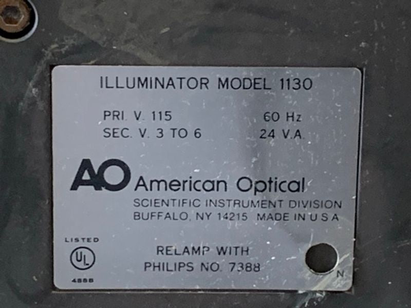 AO American Optical 1130 One-Ten Microstar Microscope (356741)