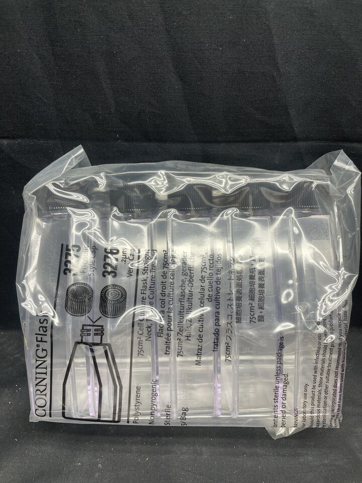 Corning 3275 Flask, Straight Neck Phenolic Style Cap Case Of 90