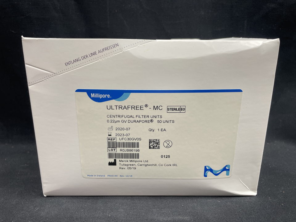 (50) Units MILLIPORE UFC30GV0S ULTRAFREE 0.22µm STERILE Centrifugal Filter