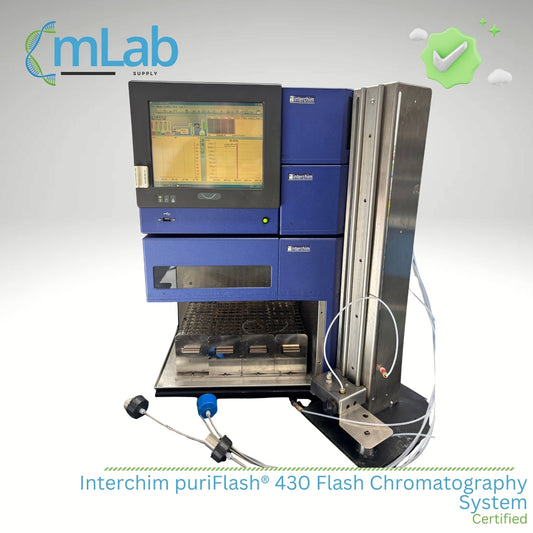 Interchim puriFlash 430 Flash Chromatography System with mLab logo on a white background