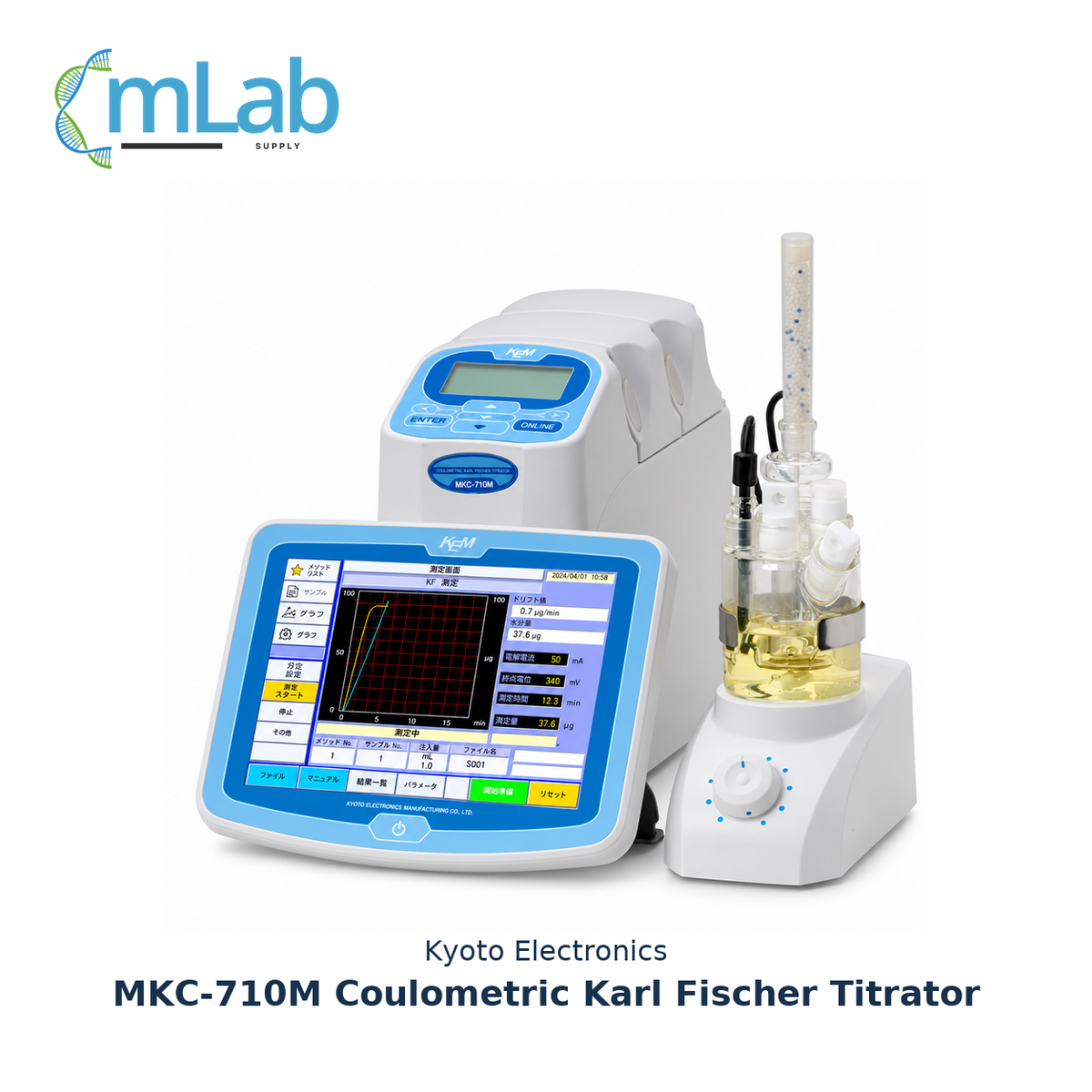 Kyoto Electronics MKC-710M Coulometric Karl Fischer Titrator