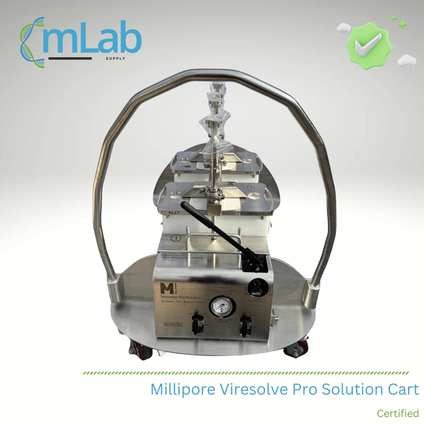 Millipore Viresolve Pro Solution Cart - mLab Supply