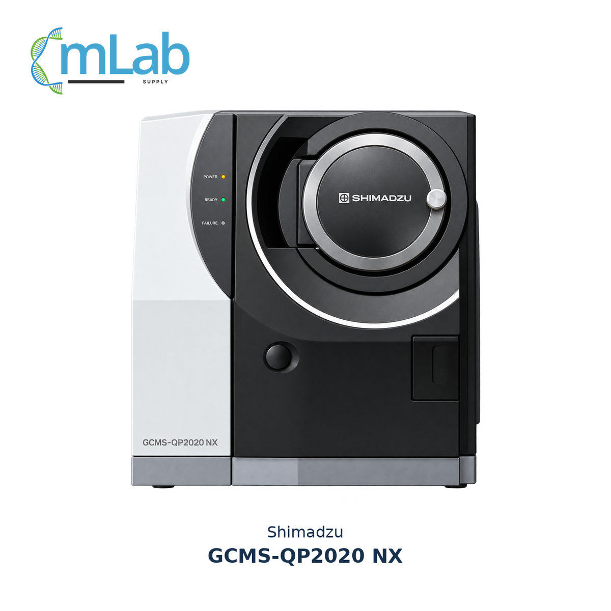 Representative illustration of a Shimadzu GCMS-QP2020 NX mass spectrometer; GC pairing, configuration and included components require confirmation.