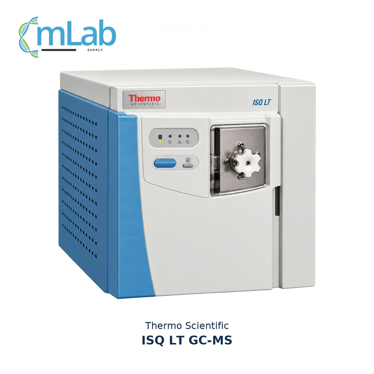 Representative illustration of a Thermo Scientific ISQ LT mass spectrometer; GC pairing, configuration and included components require confirmation.