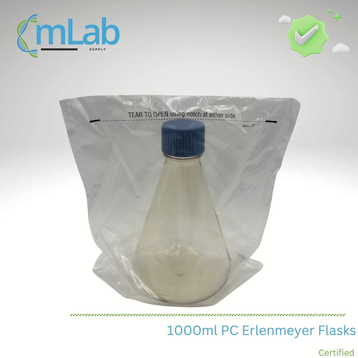 1000ml PC Erlenmeyer Flasks